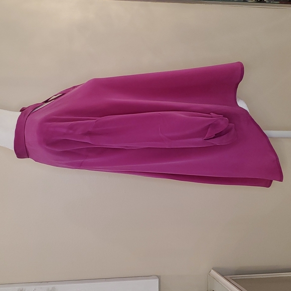🎉HP🎉 Anthropologie Maeve 💘NWT💘 Medium Magenta 100% Silk Top!💘💜💘💜💘💜 - Picture 5 of 12
